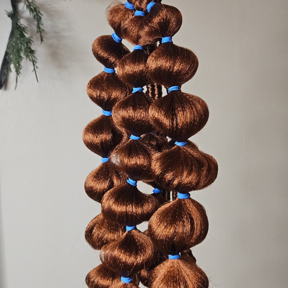 Handmade Luxurious Redish Brown Hair Attachment